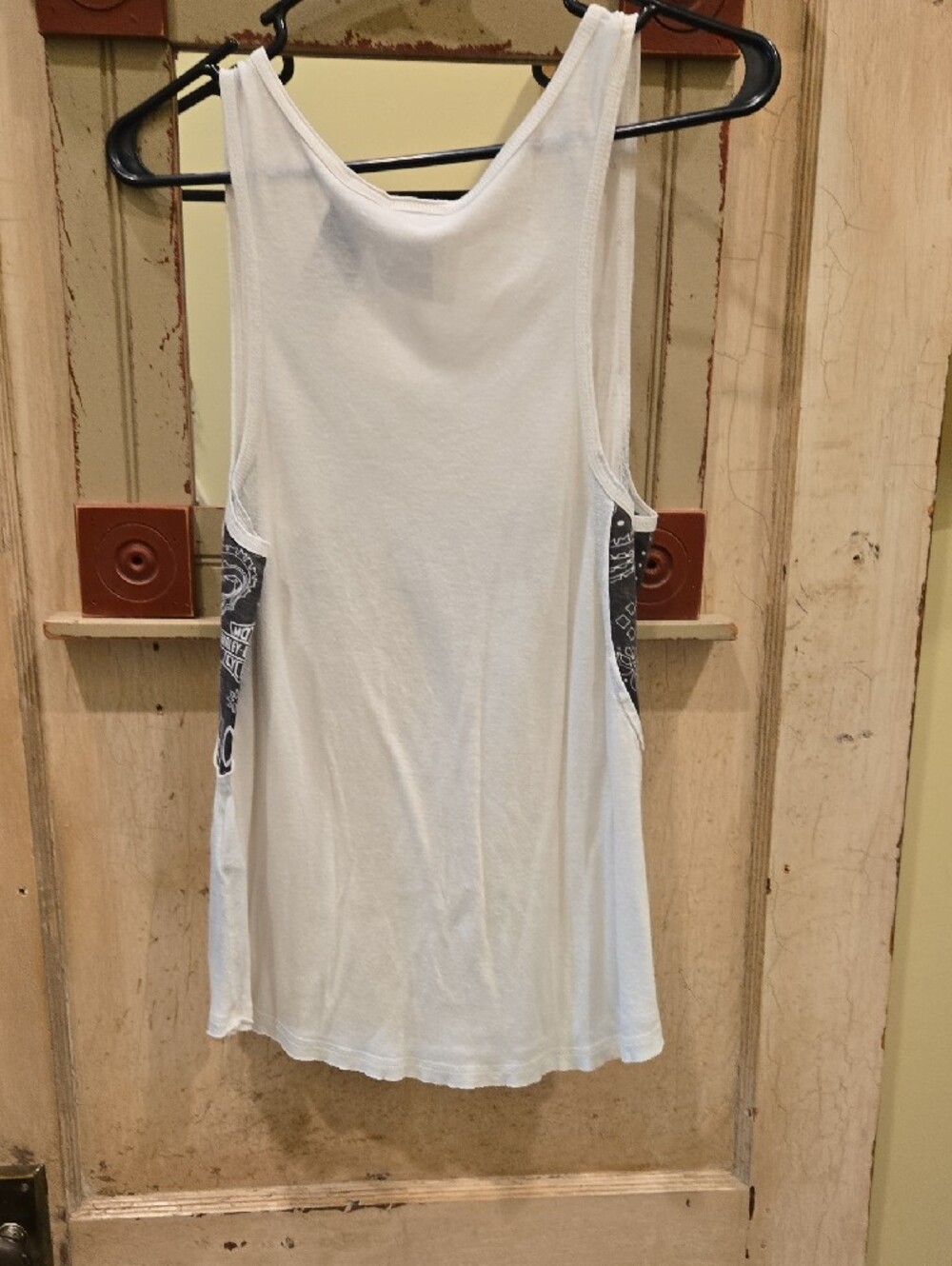 Harley-Davidson White Women's Graphic Tank with Black Accent Panels - Picture 4 of 4